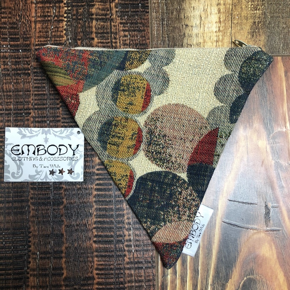 Triangle Belt Pouch Red Yellow Blue Retro EMBODY